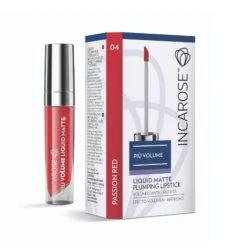 Incarose Liquid Matte Plumping Lipstick Rossetto Liquido N.04 Passion Red