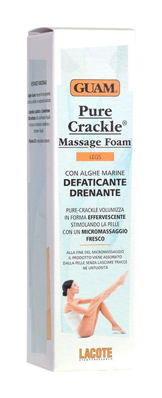 Guam Pure Crackle Massage Foam Gambe Defaticante E Drenante 150ml 1 Guam Pure Crackle Massage Foam Gambe Defaticante E Drenante 150ml