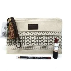 PuroBIO Cosmetics PuroBio Kit Pochette Geometrica 2 Con Rossetto Lipstick E Matita Labbra