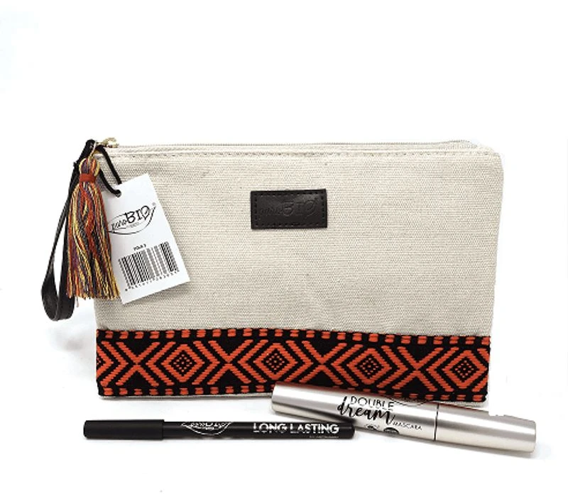 PuroBIO Cosmetics PuroBio Kit Pochette Folk 3 Con Mascara Double Dream E Matita Occhi 1 PuroBIO Cosmetics PuroBio Kit Pochette Folk 3 Con Mascara Double Dream E Matita Occhi
