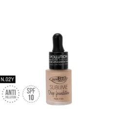 PuroBIO Cosmetics PuroBio Sublime Fondotinta Fluido SPF10 Anti-inquinamento N.02Y 15ml