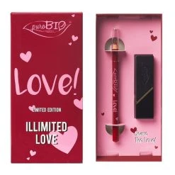 PuroBIO Cosmetics Purobio Kit San Valentino Lipstick Rosso Scarlatto + Matita Labbra